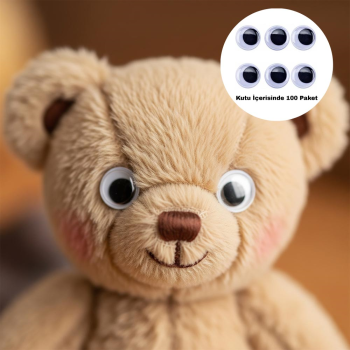 Oynar Göz 12mm Orta Boy 100lü Oynar Göz 12mm Orta Boy 100lü