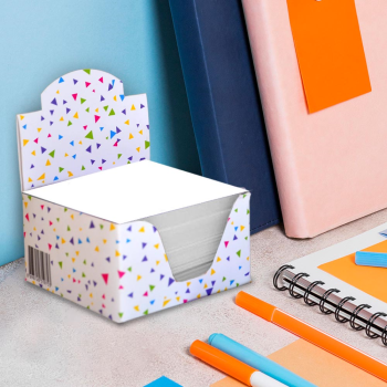 Küp Blok Not 8x8 -Beyaz-