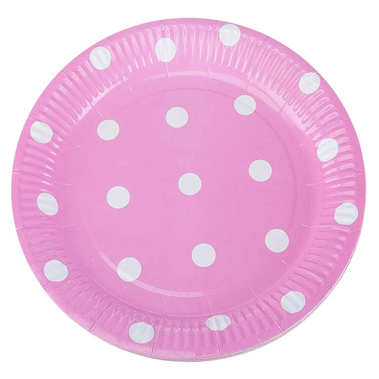 Karton Tabak TBK010 8li -Puantiyeli Pembe-