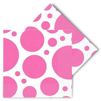 Peçete Roll Up 20li -Karışık Puantiye Şeker Pembe- Peçete Roll Up 20li -Karışık Puantiye Şeker Pembe-