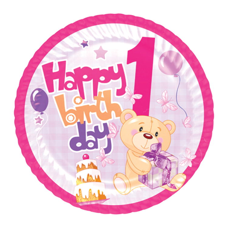 Karton Tabak Roll Up 8li -1 Yaş Kız- Karton Tabak Roll Up 8li -1 Yaş Kız-