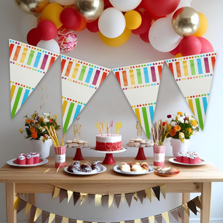 Üçgen Flama FLM001 -Gökkuşağı Partisi- Üçgen Flama FLM001 -Gökkuşağı Partisi-