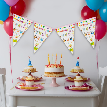 Üçgen Flama FLM016 -Baykuş Partisi- Üçgen Flama FLM016 -Baykuş Partisi-