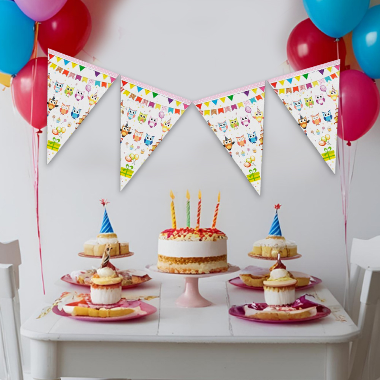 Üçgen Flama FLM016 -Baykuş Partisi-