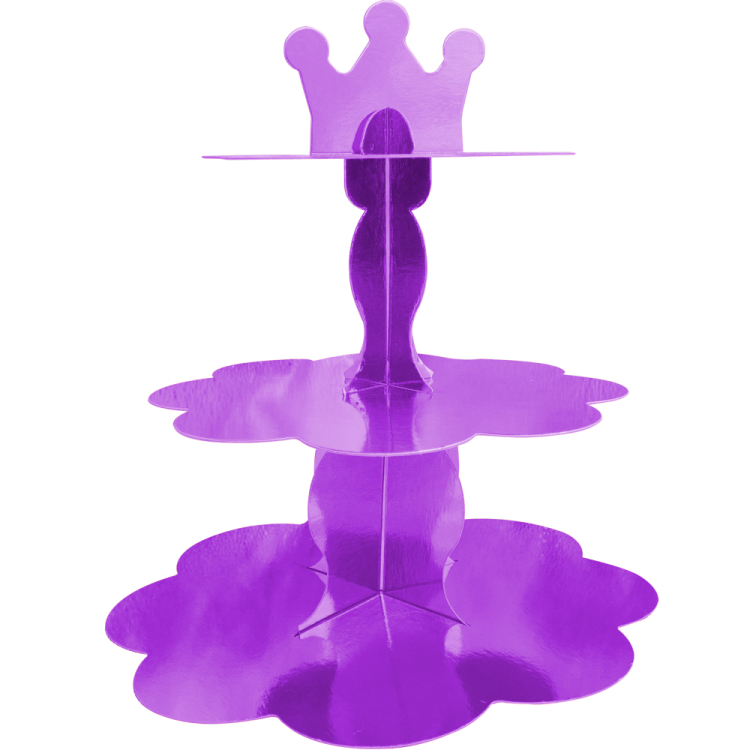 Cupcake Sunum Standı Metalik Mor Cupcake Sunum Standı Metalik Mor