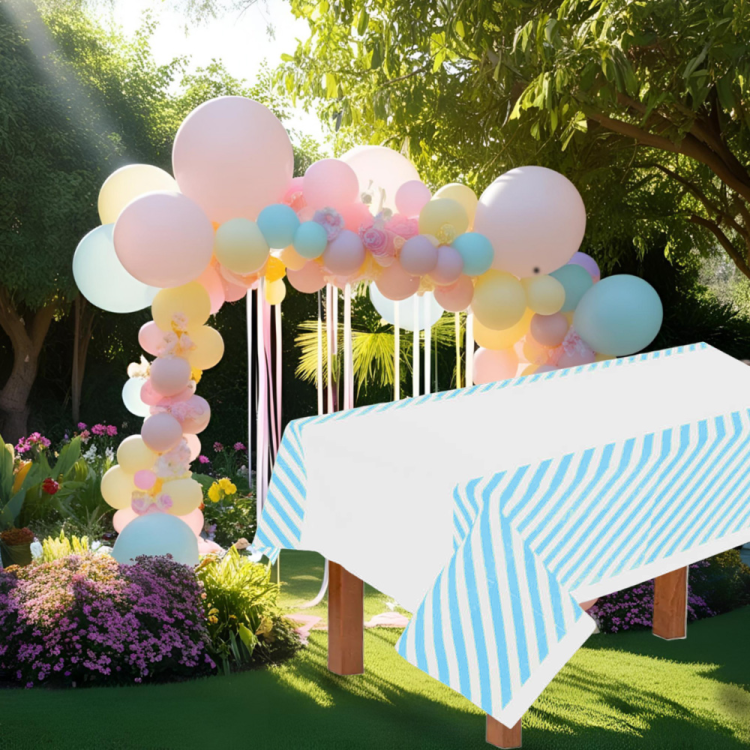 Masa Örtüsü 137*180cm -Çizgili Pmb/Mv- Masa Örtüsü 137*180cm -Çizgili Pmb/Mv-