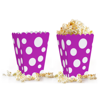 Popcorn Kutusu 10lu -Puanlı Mor- Popcorn Kutusu 10lu -Puanlı Mor-