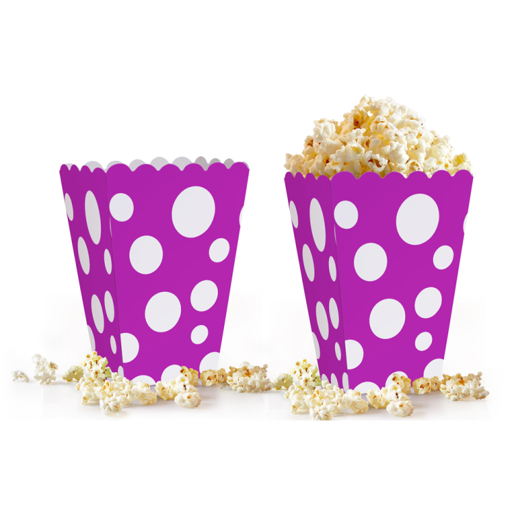 Popcorn Kutusu 10lu -Puanlı Mor- Popcorn Kutusu 10lu -Puanlı Mor-