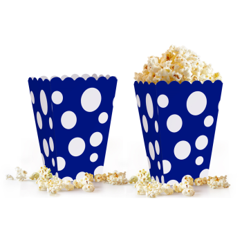 Popcorn Kutusu 10lu -Puanlı Lacivert- Popcorn Kutusu 10lu -Puanlı Lacivert-