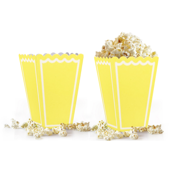 Popcorn Kutusu 8li -Makaron Sarı- Popcorn Kutusu 8li -Makaron Sarı-
