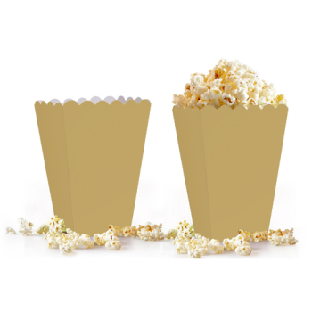 Popcorn Kutusu 8li -Düz Altın- Popcorn Kutusu 8li -Düz Altın-