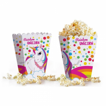 Popcorn Kutusu 8li -Rainbow Unicorn- Popcorn Kutusu 8li -Rainbow Unicorn-