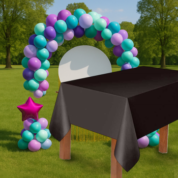 Masa Örtüsü 137*270cm 30mik -Siyah-