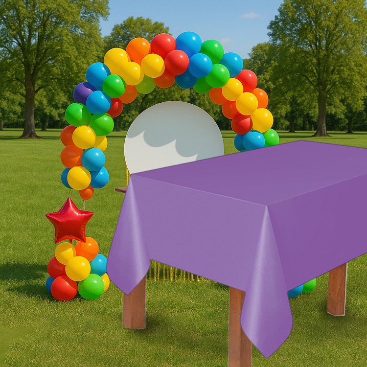 Masa Örtüsü 137*270cm 30mik -Mor-