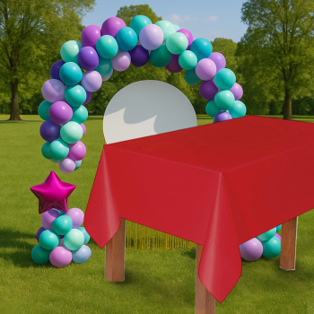 Masa Örtüsü 137*270cm 30mik -Kırmızı-