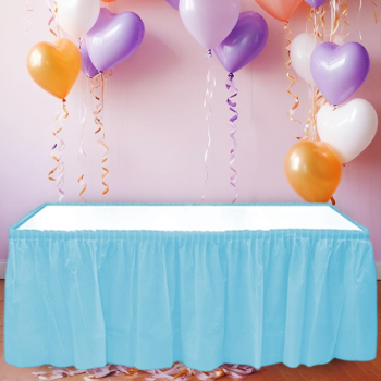 Masa Eteği 75*426cm -Mavi-