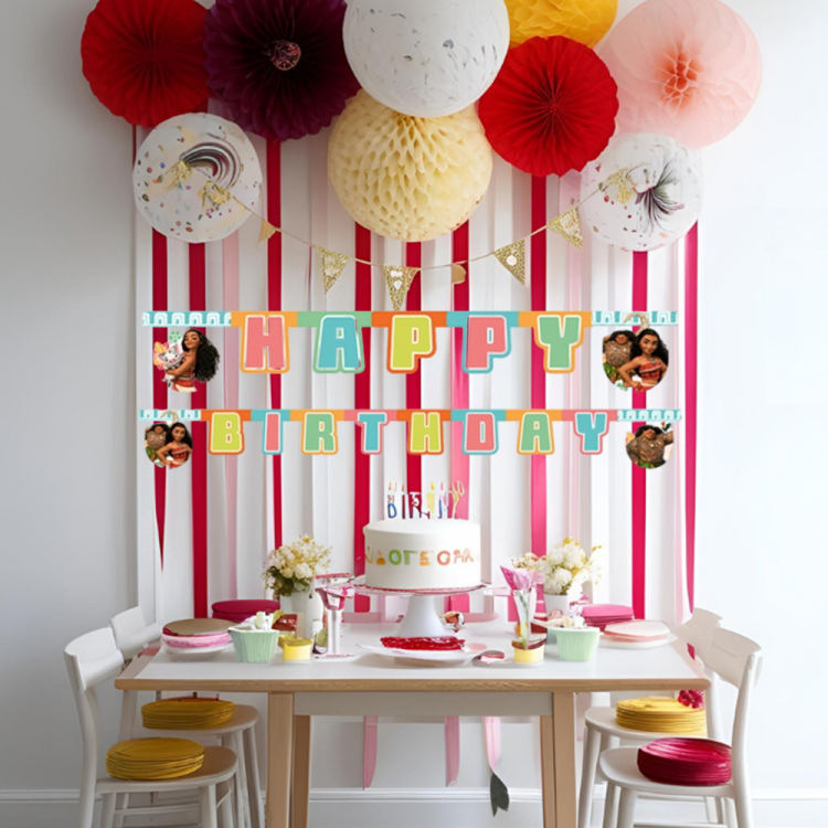 Happy Birthday Harf Afiş Moana Happy Birthday Harf Afiş Moana