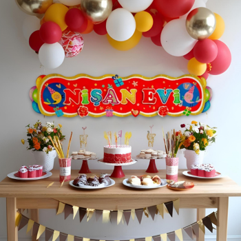 BNR33 Kına / Nişan Temalı Afiş Süs -Simli- BNR33 Kına / Nişan Temalı Afiş Süs -Simli-