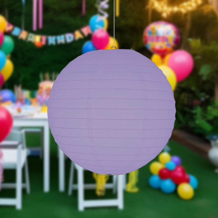 Kağıt Fener 20cm Mor -KF032Mor- Kağıt Fener 20cm Mor -KF032Mor-