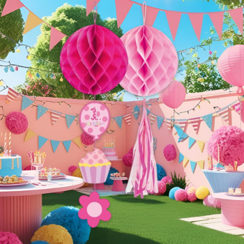 KF104 1 Yaş Petekli Kağıt Süs 2li Pembe/Mavi KF104 1 Yaş Petekli Kağıt Süs 2li Pembe/Mavi