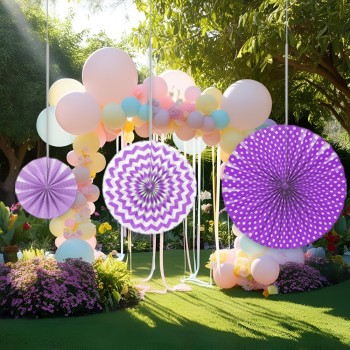 KF109 Mor Yelpaze Süs Seti 3lü KF109 Mor Yelpaze Süs Seti 3lü