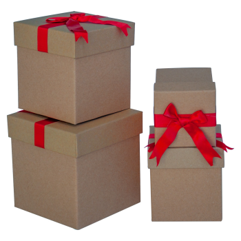 Straw Kare Hediye Kutusu Seti 4lü -Naturel Kraft- Straw Kare Hediye Kutusu Seti 4lü -Naturel Kraft-