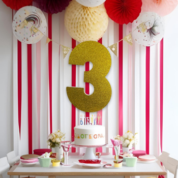 Strafor Süs Rakam Altın -3- Strafor Süs Rakam Altın -3-