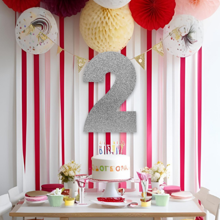 Strafor Süs Rakam Gümüş -2- Strafor Süs Rakam Gümüş -2-