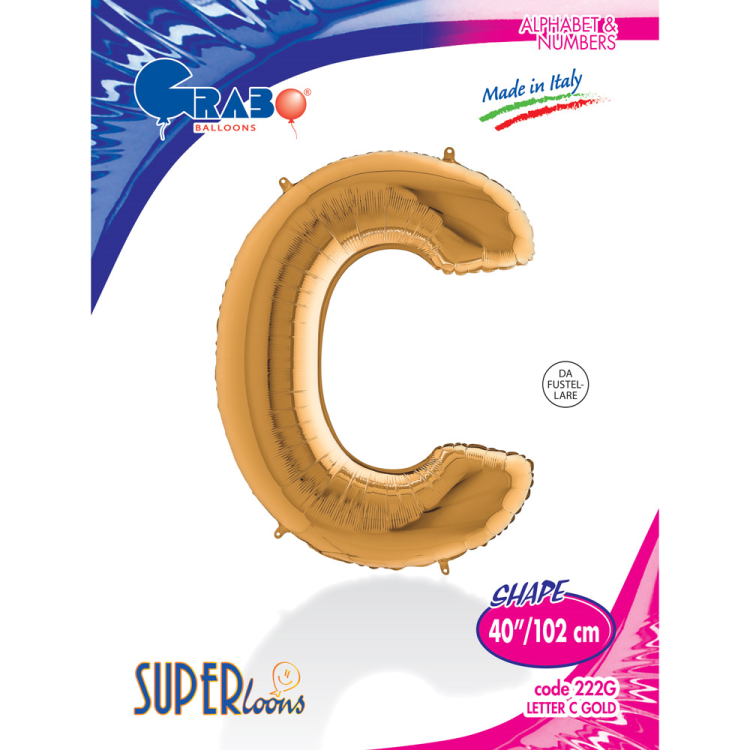 40 Grabo Harf Folyo Balon Altın -C- 40 Grabo Harf Folyo Balon Altın -C-