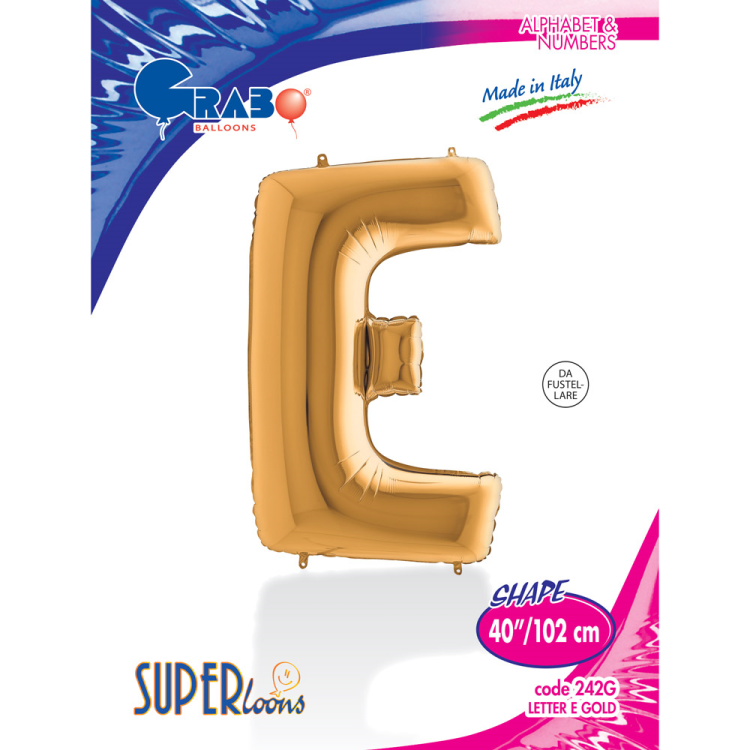 40 Grabo Harf Folyo Balon Altın -E- 40 Grabo Harf Folyo Balon Altın -E-