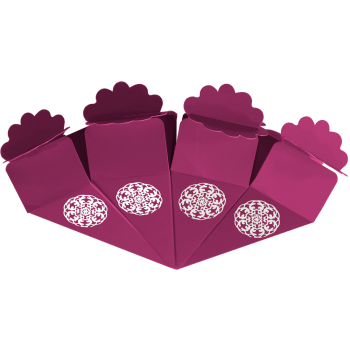 Şeker Külahı 24lü Mürdüm Gümüş Varak Şeker Külahı 24lü Mürdüm Gümüş Varak