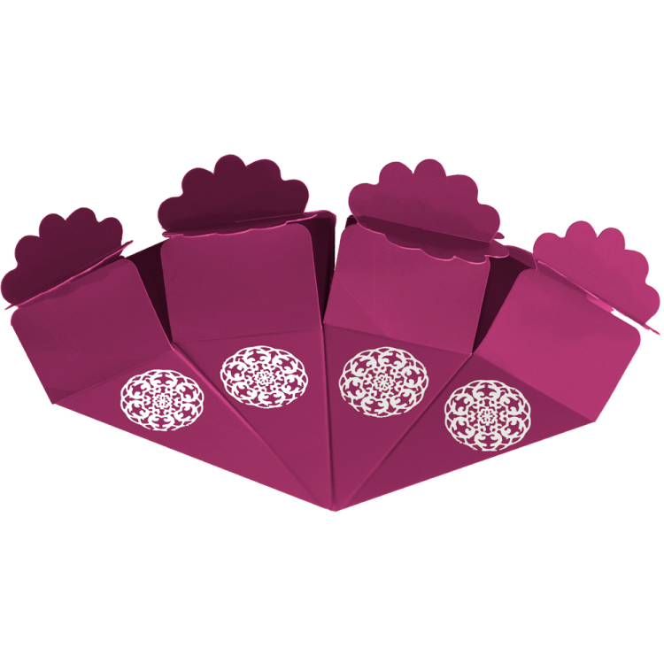 Şeker Külahı 24lü Mürdüm Gümüş Varak Şeker Külahı 24lü Mürdüm Gümüş Varak