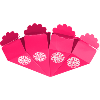 Şeker Külahı 24lü Fuşya Gümüş Varak Şeker Külahı 24lü Fuşya Gümüş Varak