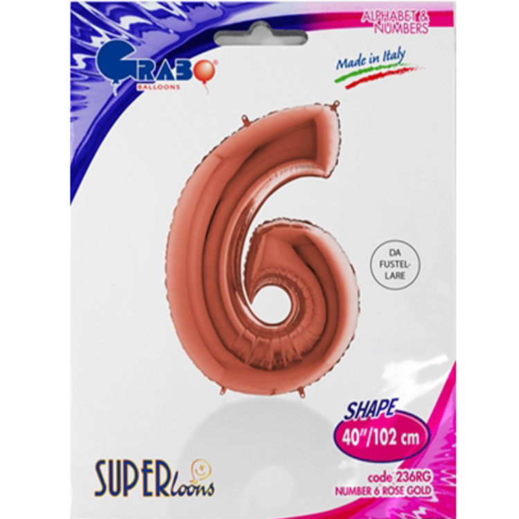 40 Grabo Rakam Folyo Balon Bronz -6- 40 Grabo Rakam Folyo Balon Bronz -6-
