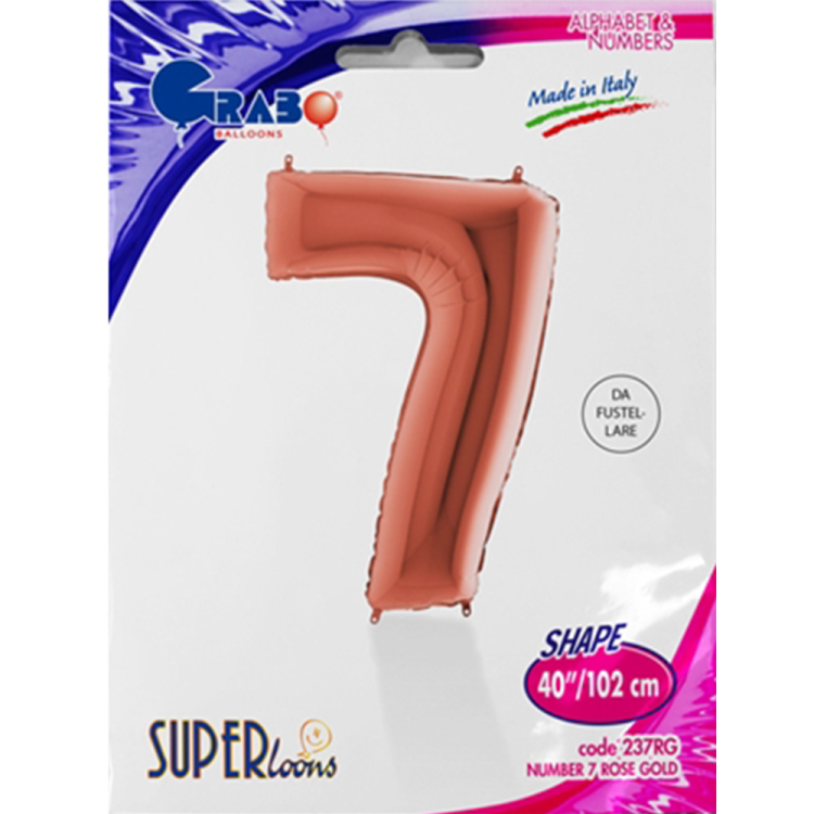 40 Grabo Rakam Folyo Balon Bronz -7- 40 Grabo Rakam Folyo Balon Bronz -7-