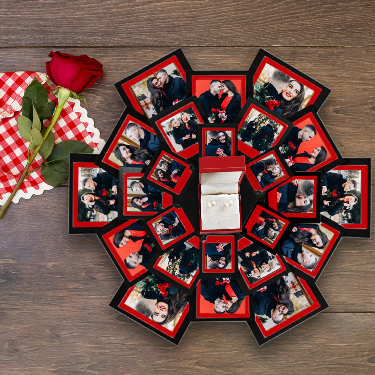 Patlayan Fotoğraf Kutusu Siyah Patlayan Fotoğraf Kutusu Siyah