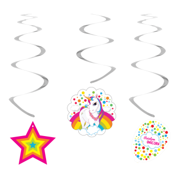 Rainbow Unicorn Sarkıt Süs -SW06 - Rainbow Unicorn Sarkıt Süs -SW06 -