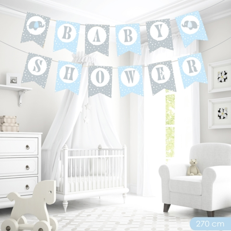 BNR78 Baby Shower Harf Afiş - Erkek- BNR78 Baby Shower Harf Afiş - Erkek-