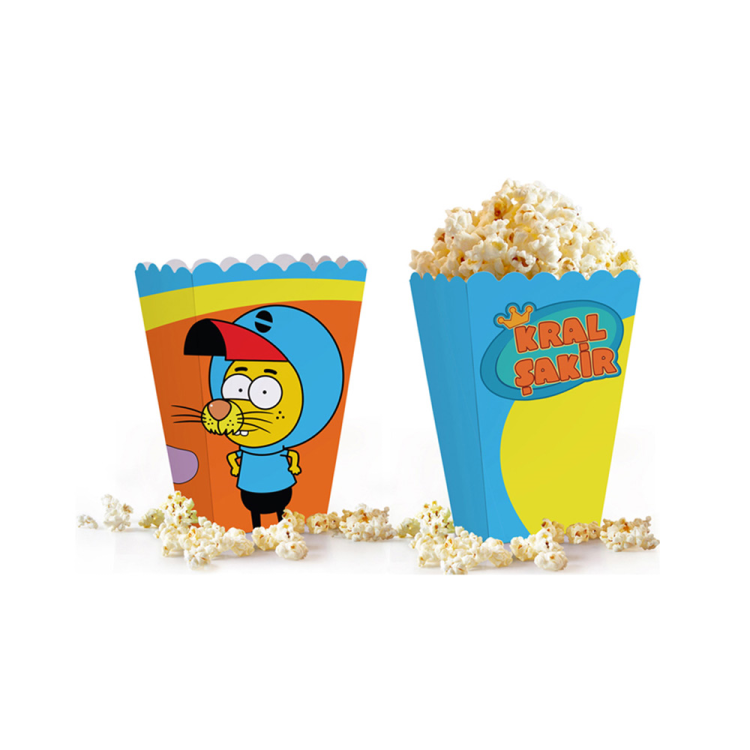 Popcorn Kutusu 8li -Kral Şakir Action- Popcorn Kutusu 8li -Kral Şakir Action-