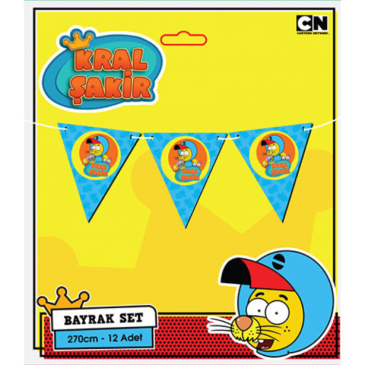 Kral Şakir Action Üçgen Flama Kral Şakir Action Üçgen Flama