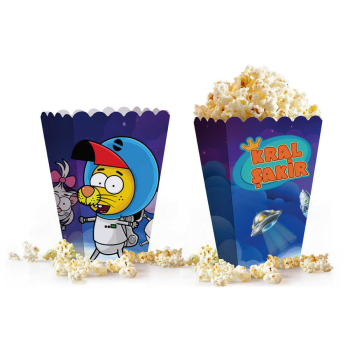 Popcorn Kutusu 8li -Kral Şakir Uzayda- Popcorn Kutusu 8li -Kral Şakir Uzayda-