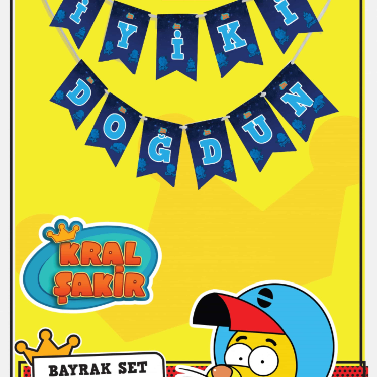 Kral Şakir Uzayda İyi ki Doğdun Harf Afiş Kral Şakir Uzayda İyi ki Doğdun Harf Afiş