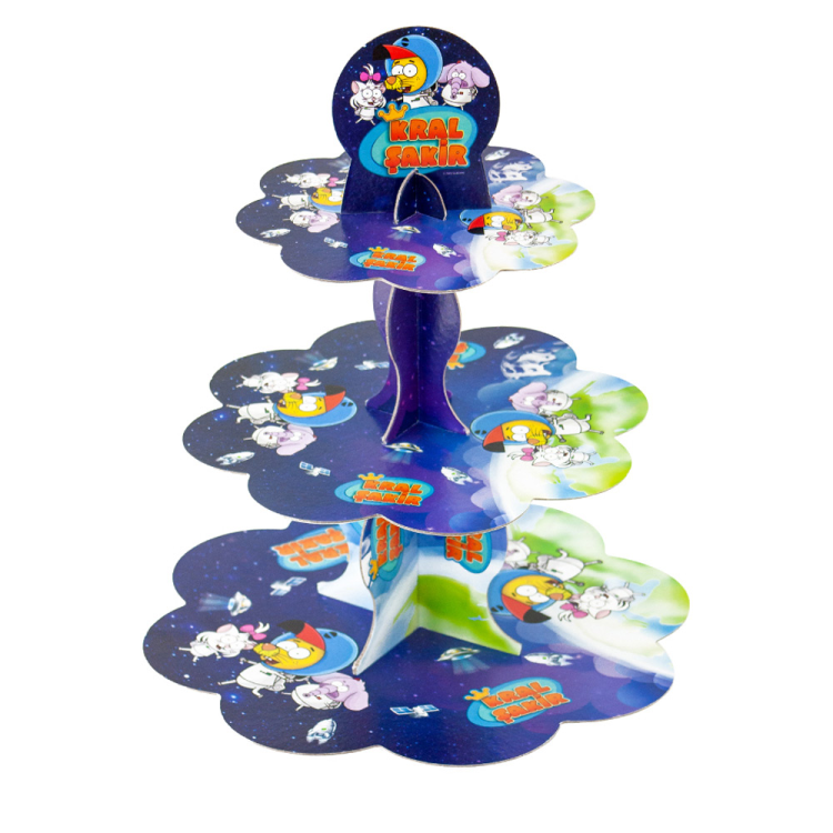 Kral Şakir Uzayda Cupcake Sunum Standı Kral Şakir Uzayda Cupcake Sunum Standı