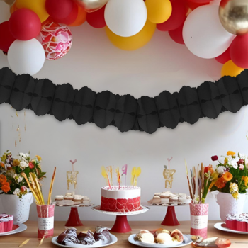 Kağıt Zincir Süs Siyah -KF313Syh- Kağıt Zincir Süs Siyah -KF313Syh-