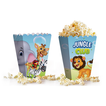 Popcorn Kutusu 8li -Jungle Club- Popcorn Kutusu 8li -Jungle Club-