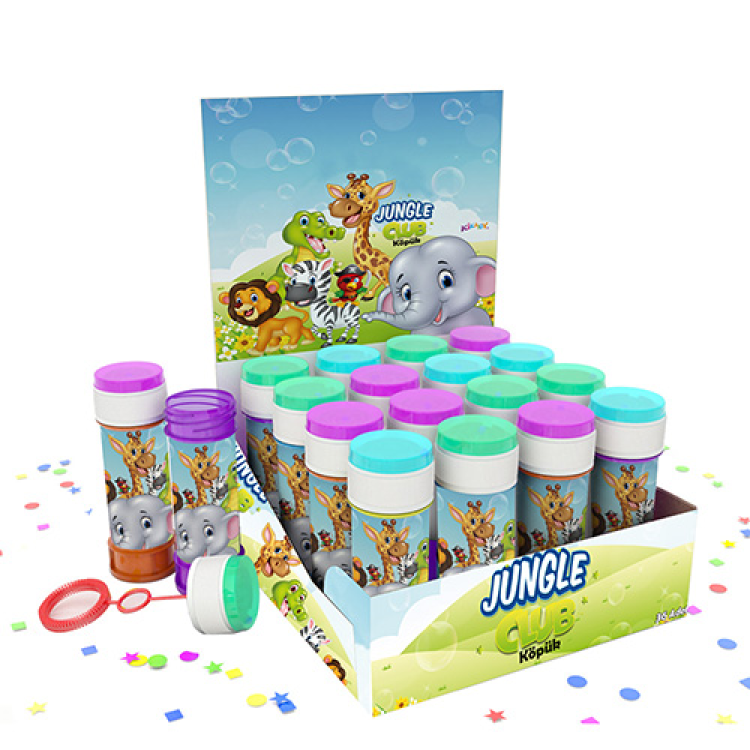 Köpük Balon Stantlı 36lı -Jungle Club- Köpük Balon Stantlı 36lı -Jungle Club-