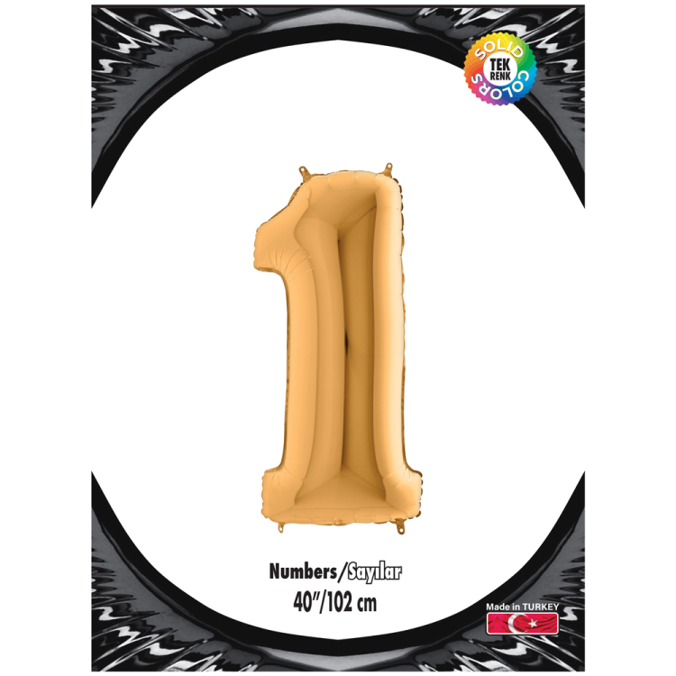 40 Rakam Folyo Balon Altın -1- 40 Rakam Folyo Balon Altın -1-