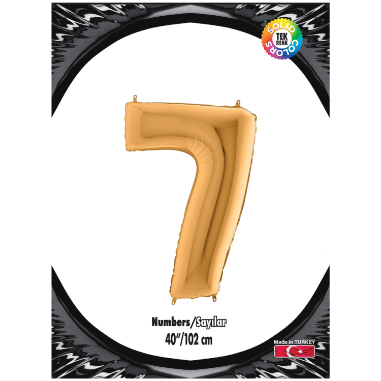 40 Rakam Folyo Balon Altın -7- 40 Rakam Folyo Balon Altın -7-