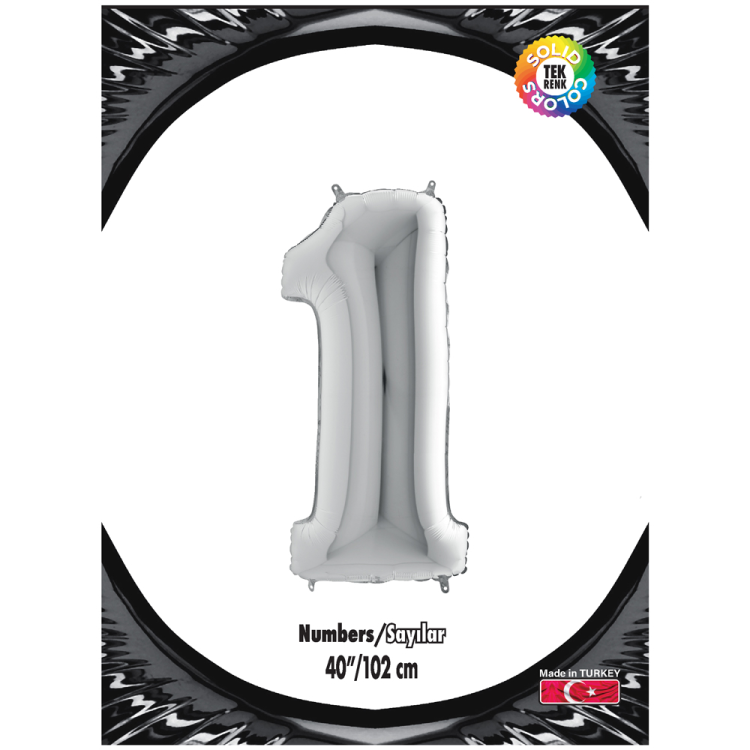 40 Rakam Folyo Balon Gümüş -1- 40 Rakam Folyo Balon Gümüş -1-