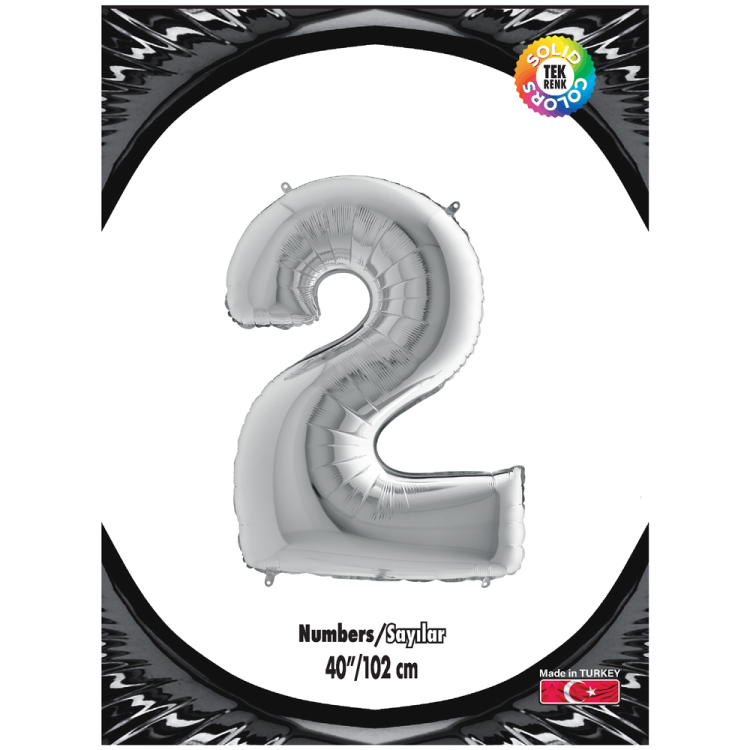 40 Rakam Folyo Balon Gümüş -2- 40 Rakam Folyo Balon Gümüş -2-